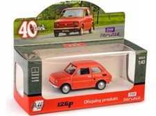 Poland TV Series 40-latek Polski Fiat 126p Red Diecast Model Car Box Scale 1:43