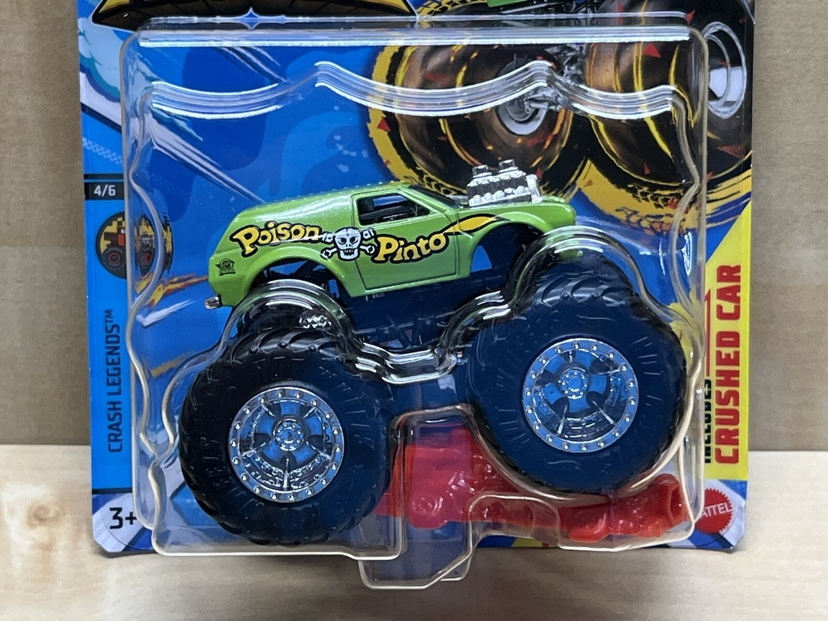 Hot Wheels Poison Pinto Monster Trucks New 2024 Crash Legends 4/6