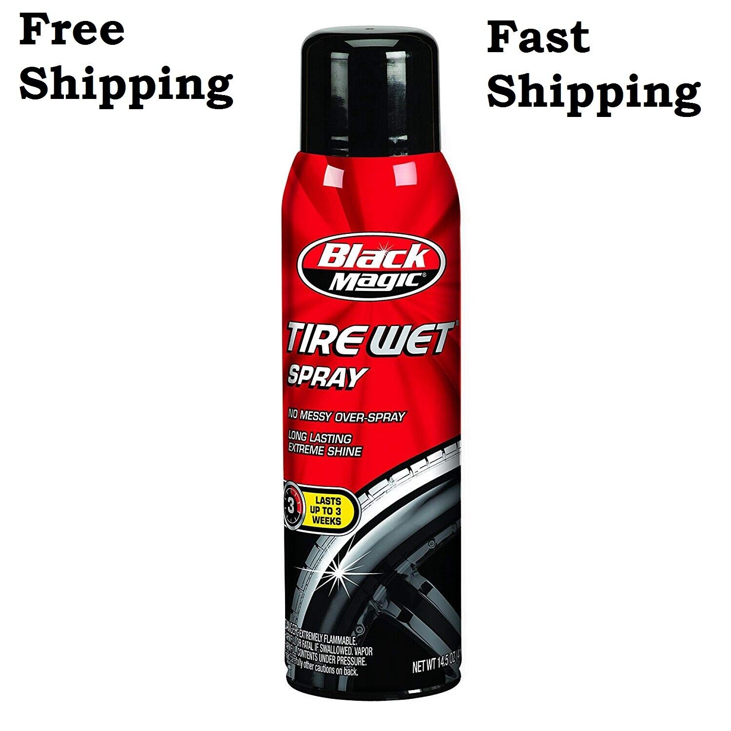 Black Magic Tire Wet Spray 14.5oz. Tire Shine ( Free Shipping )