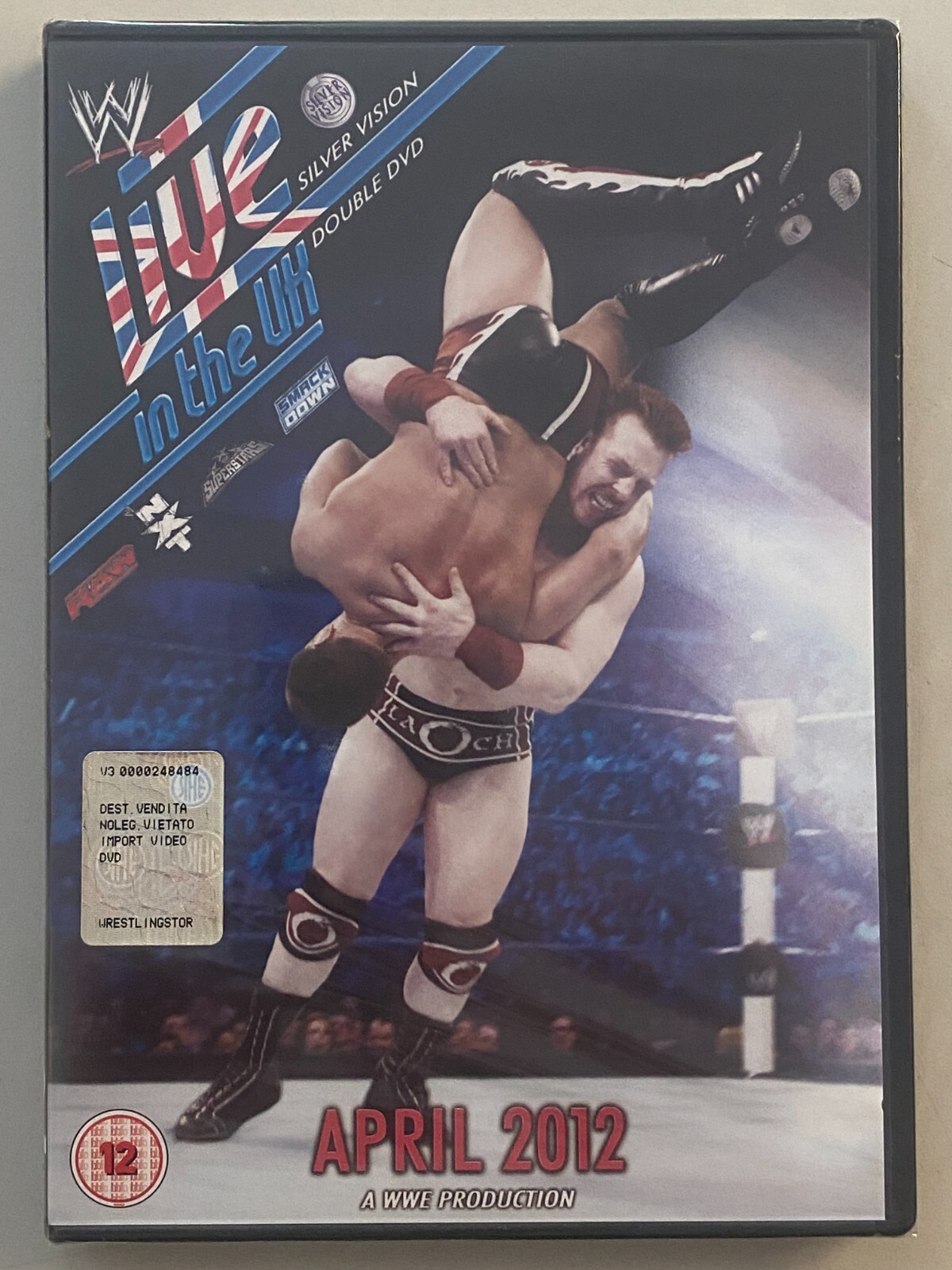 DVD WWE LIVE IN THE UK APRIL 2012 - 2-DVD-SET Silver Vision NEW & SEALED
