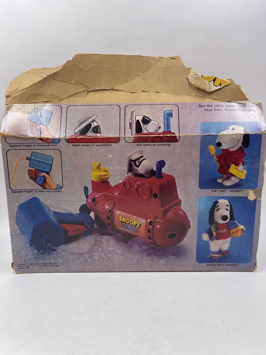 Vintage Rare Peanuts Snoopy Deep Diver Submarine Bath Tub Vintage Rare Peanuts Snoopy Deep Diver Submarine Bath Tub