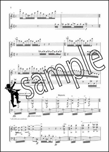 Hammer and Bow Violin and Marimba Sheet Music + FREE Key Sig Bookmark - Picture 3 of 5
