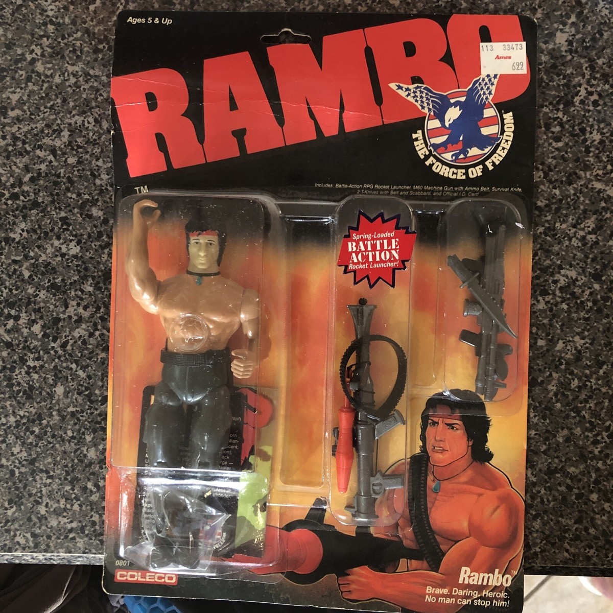 Coleco Rambo The Force of Freedom 7 inch Action Figure - 0801