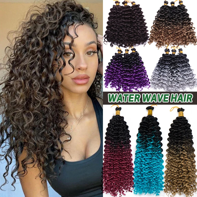 Afro Water Wave Crochet Braids Deep Curly Twist Braid Hair Extensions as  Human