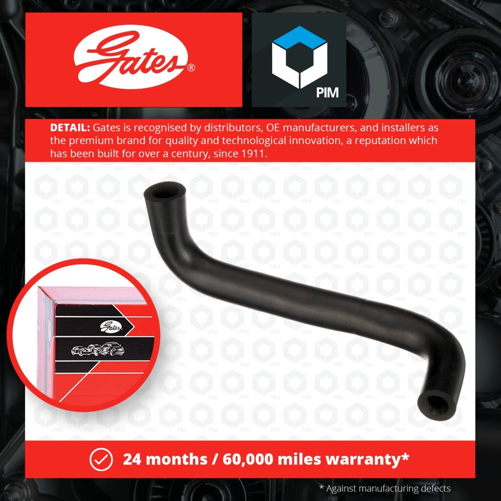 Crank Case Breather Pipe Hose fits RENAULT R9 L423 1.4 81 to 88 Gates