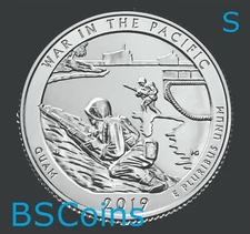2019 S ATB Qtrs War in Pacific Nat'l Hist Pk, Guam - BU ONE Coin - Ship TODAY!!