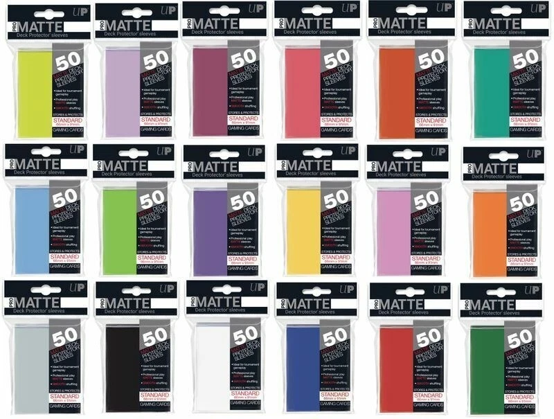 Ultra PRO 50 Standard Sleeves COLORES MATE Pokemon Magic One Piece cartas fundas