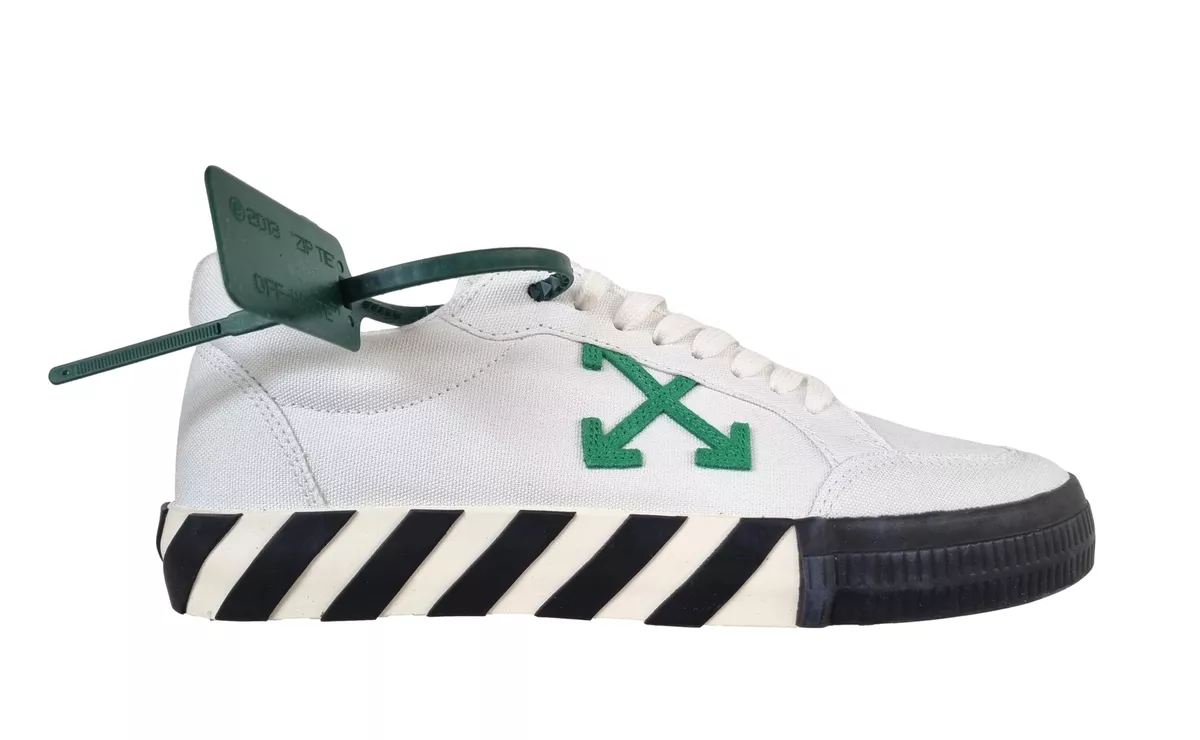 OFF WHITE scarpe sneakers uomo bianco verde OMIA085F22FAB0010155 virgil abloh