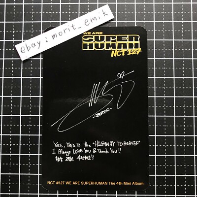 NCT127 SUPERHUMAN キノ トレカ ジェヒョン 初版盤 JAEHYUN NCT 127 NCT127 SUPERHUMAN official photo card ONLY