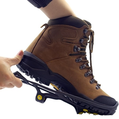 Ice Snow Anti Slip Spikes Grips Grippers Crampons Cleats For Shoes Boot Bennon - Picture 4 of 4