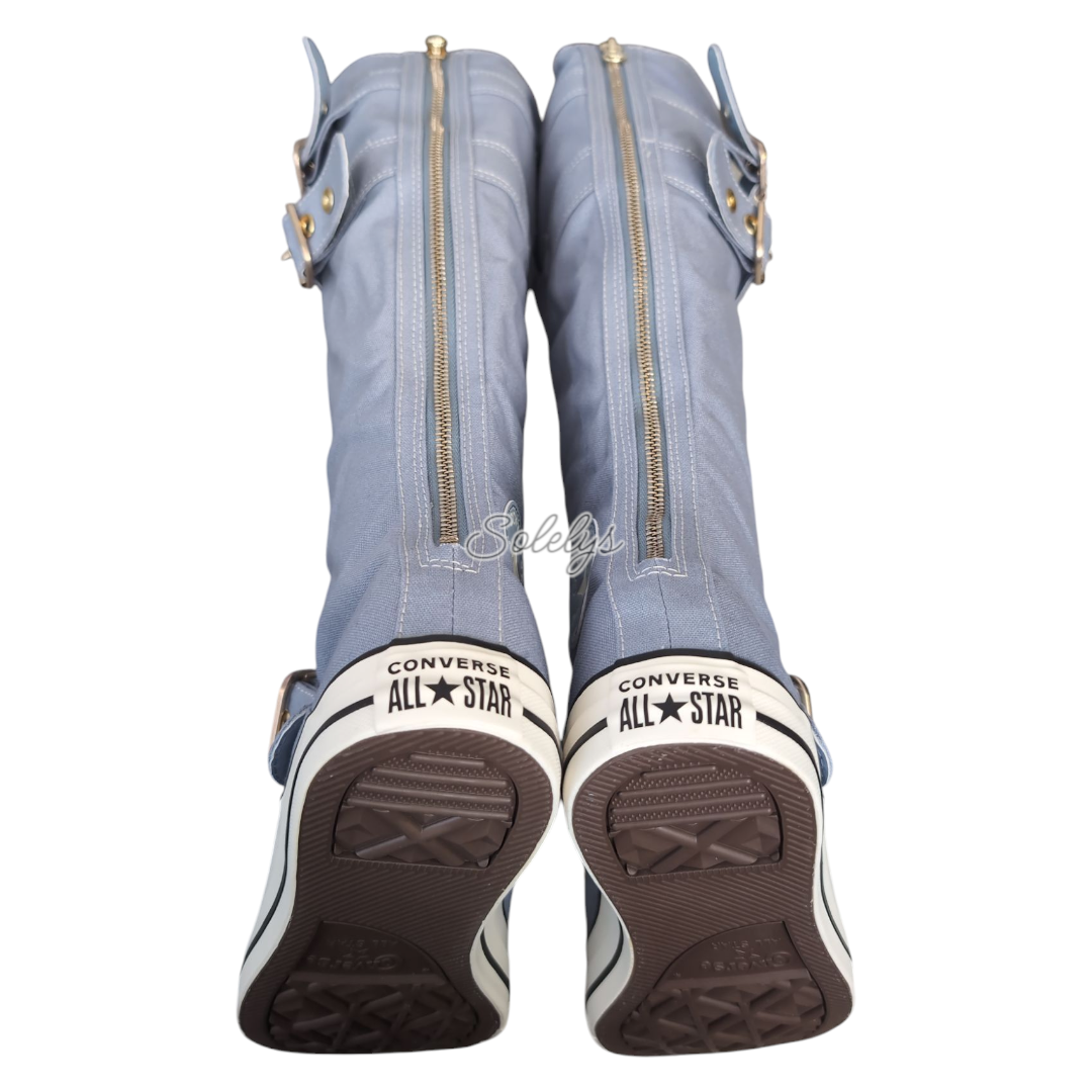 Converse XXHI 3 Multi Strap Wet Stone Blue Grey Knee High