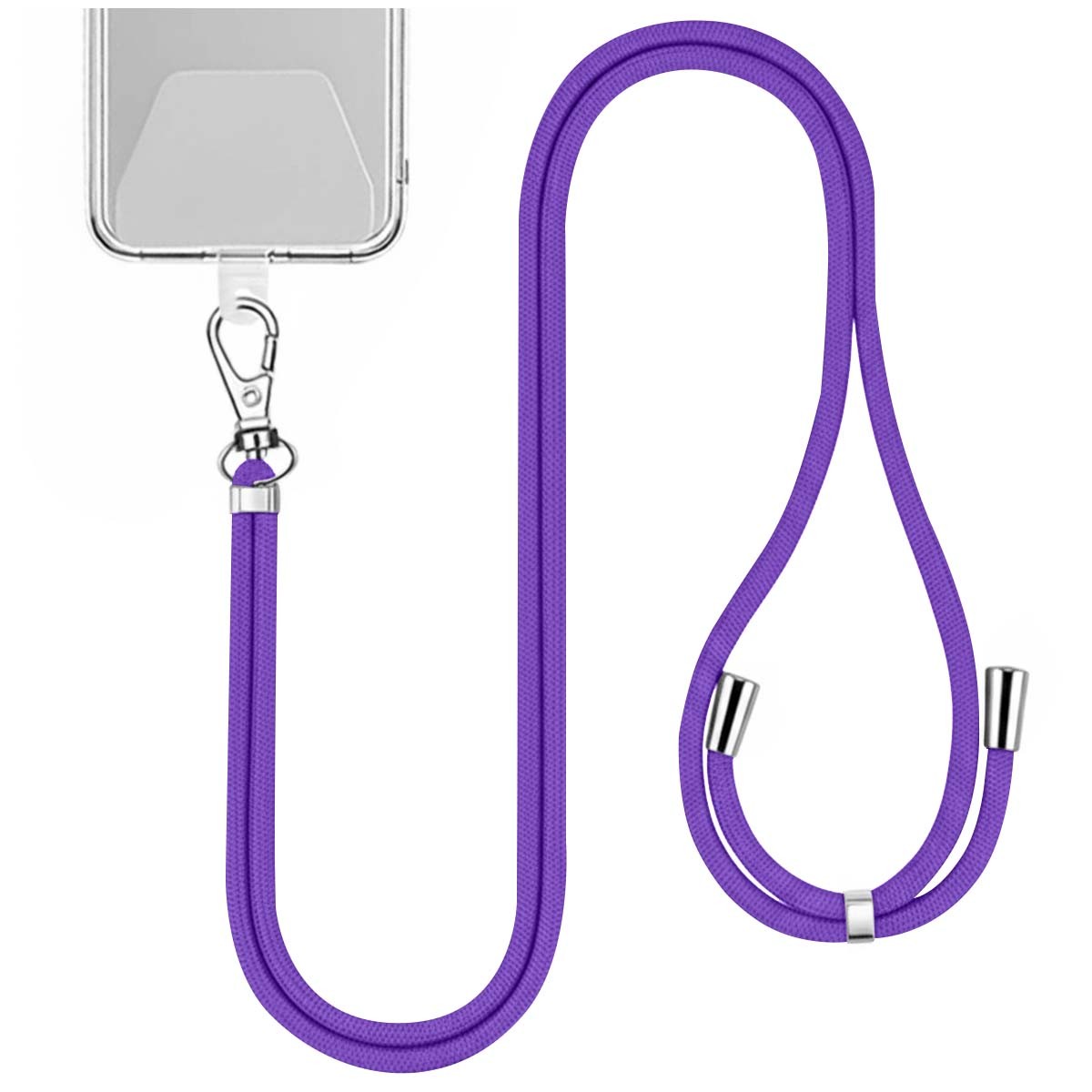 Chaîne téléphone nylon 150cm cordon bandoulière smartphone universel