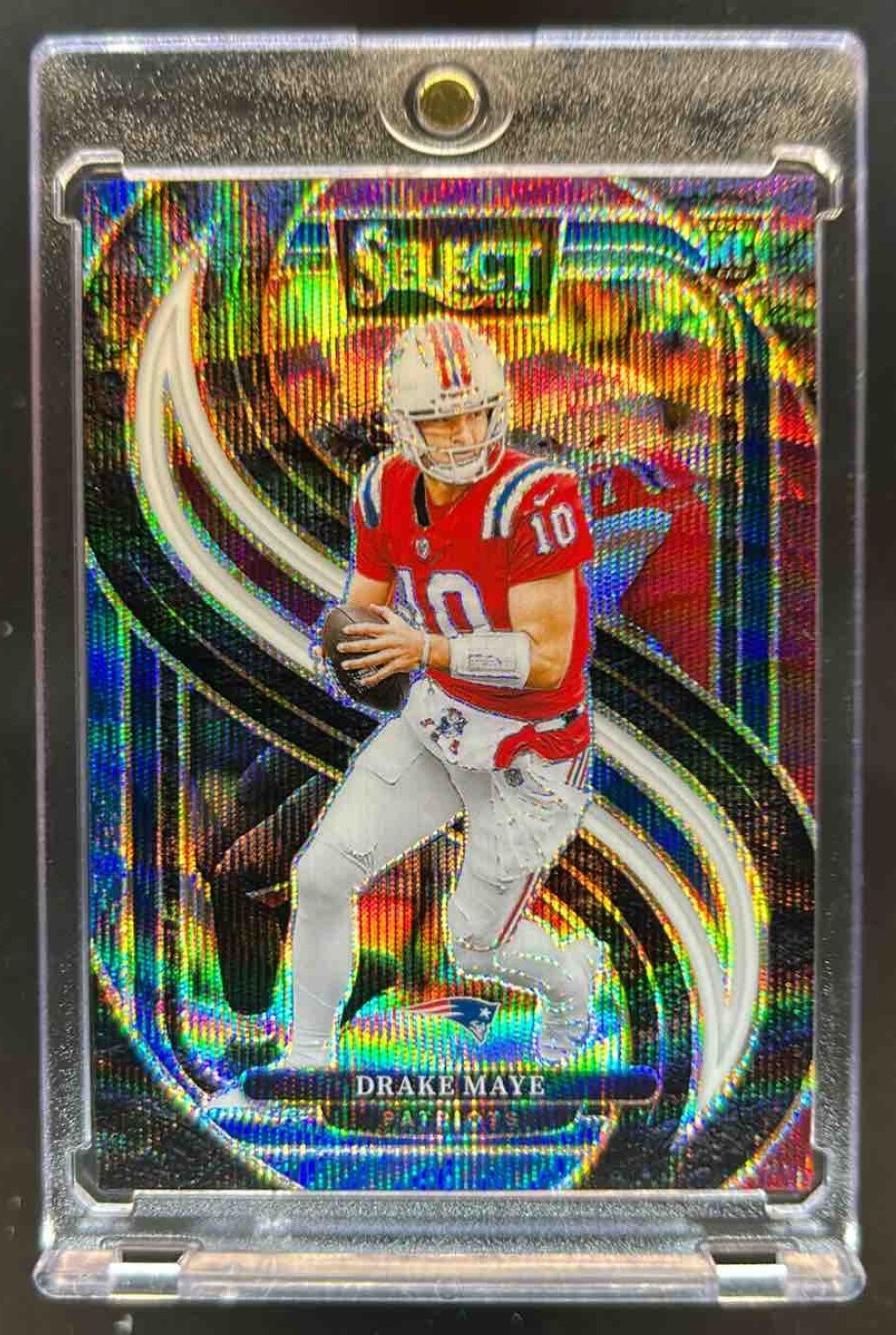 2024 Select Drake Maye Premier Tri-Color Prizm Rookie RC #77/249 Patriots