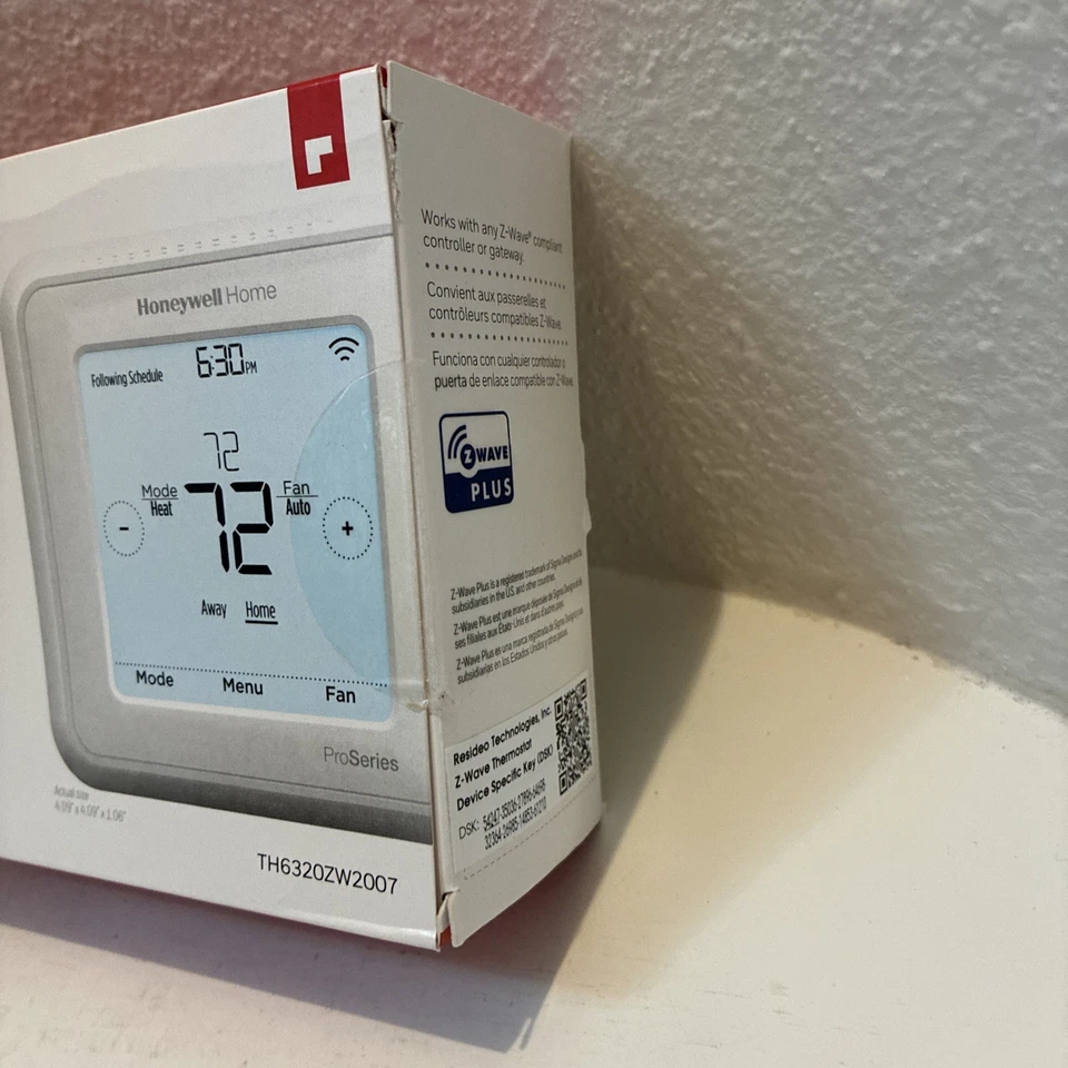 HONEYWELL Home T6 Pro Z-Wave w/SmartStart Programmable Thermostat TH6320ZW2007 - Image 2 of 4