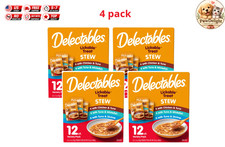 4 pack,Hartz Delectables  Lickable  Cat Treat - Stew Variety Pack