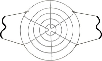 Deluxe Stainless Steel Canning Rack Silver 11.75''D x 11.75''W x 2''H Rust-free