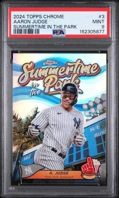2024 Topps Chrome - Summertime in the Park Aaron Judge #SITP-3 Yankees PSA 9