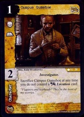 Campus Gumshoe - Forbidden Relics - Call of Cthulhu CCG