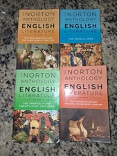 Lot of 4 The Norton Anthology of English Literature (Tenth Ed) Volumes A, B, C E