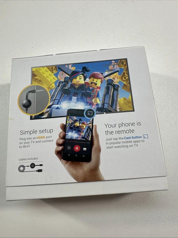 Google Chromecast 2nd Generation HD Media Streamer GA3A00093-A14-Z01 Brand New - Image 3 of 4