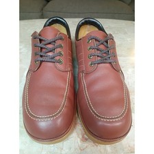 Vintage Dexter Dex Mens 11 WW Burgundy Leather Walking Shoes Made in USA 487229
