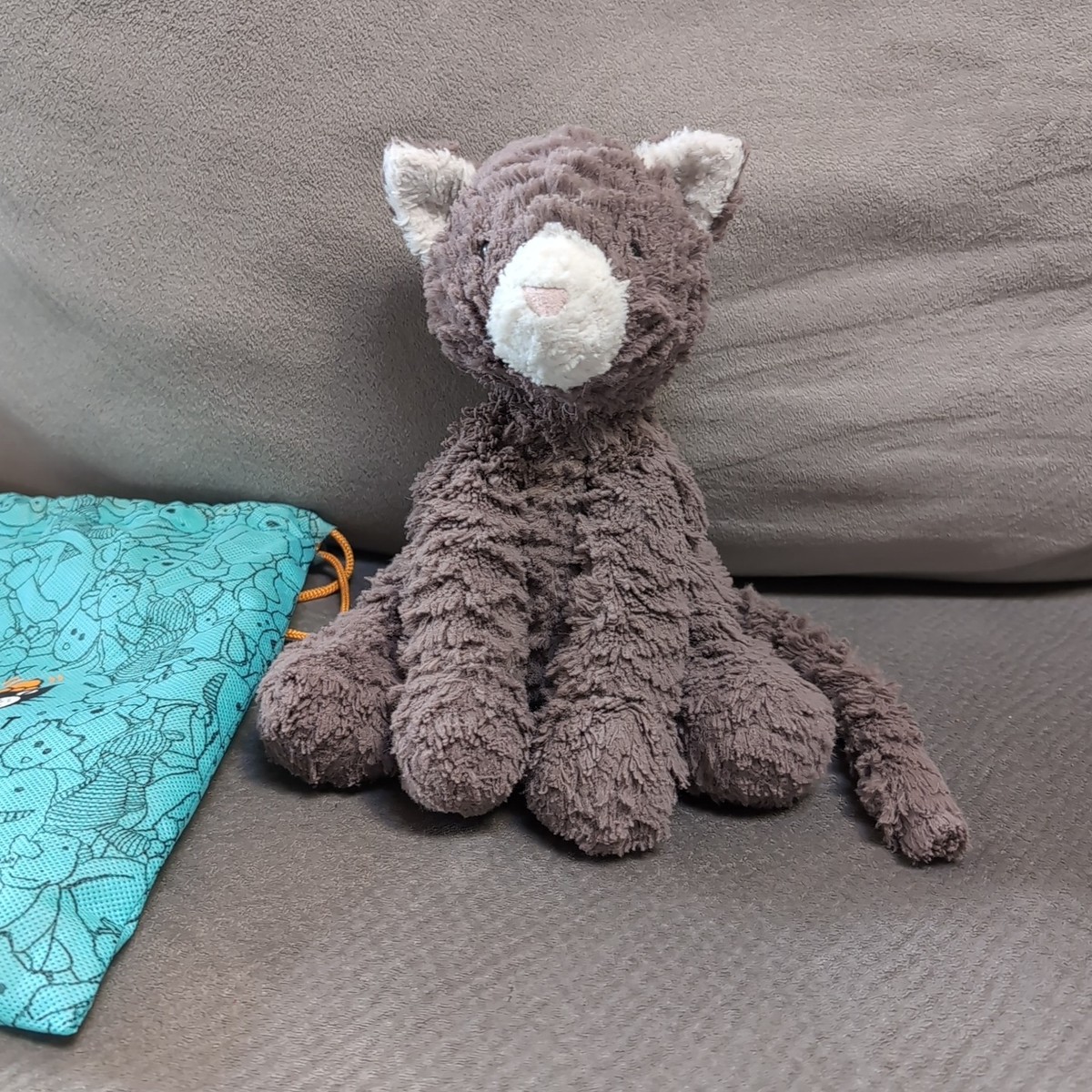 【未使用】 Fuddlewuddle Cat Medium 猫 Jellycat - Fuddlewuddle Cat - Medium Plush Soft Toy 8