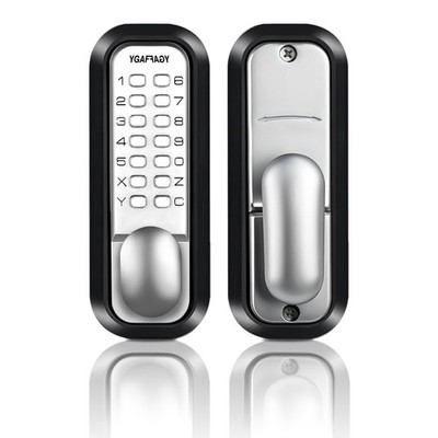 Mechanical Keyless Entry Door Lock 14-Digit Keypad Weatherproof Deadbolt