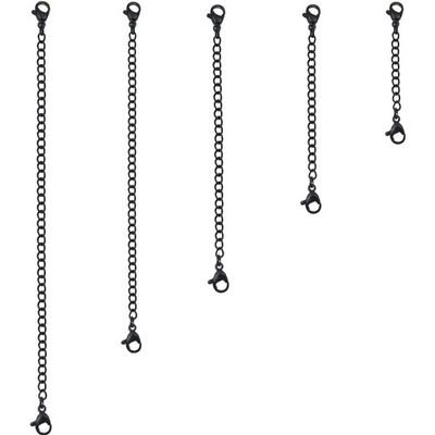 Halskette Extender Schmuck Verlängerung Edelstahl Kette Armband 5 Längen 3 mm