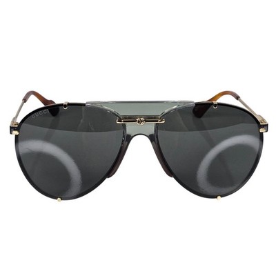 Gucci GG0740S Pilotensonnenbrille goldfarbenes Metallgestell
