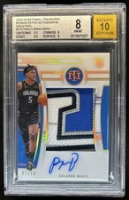 2022-23 National Treasures Paolo Banchero Rookie Patch Auto Gold #/10 BGS 8/10