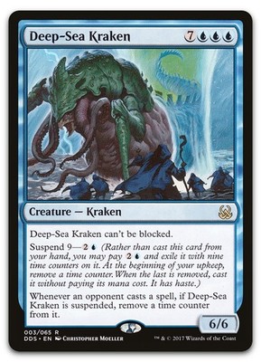 Deep-Sea Kraken #3 (NM) Mind vs Might DDS Magic MTG