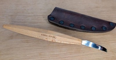 Robin Wood Tools Spoon Knife Hook Carving Knife Right Hand  w/ Sheath