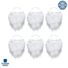 6-Piece Santa Beard Set for Festive Fun