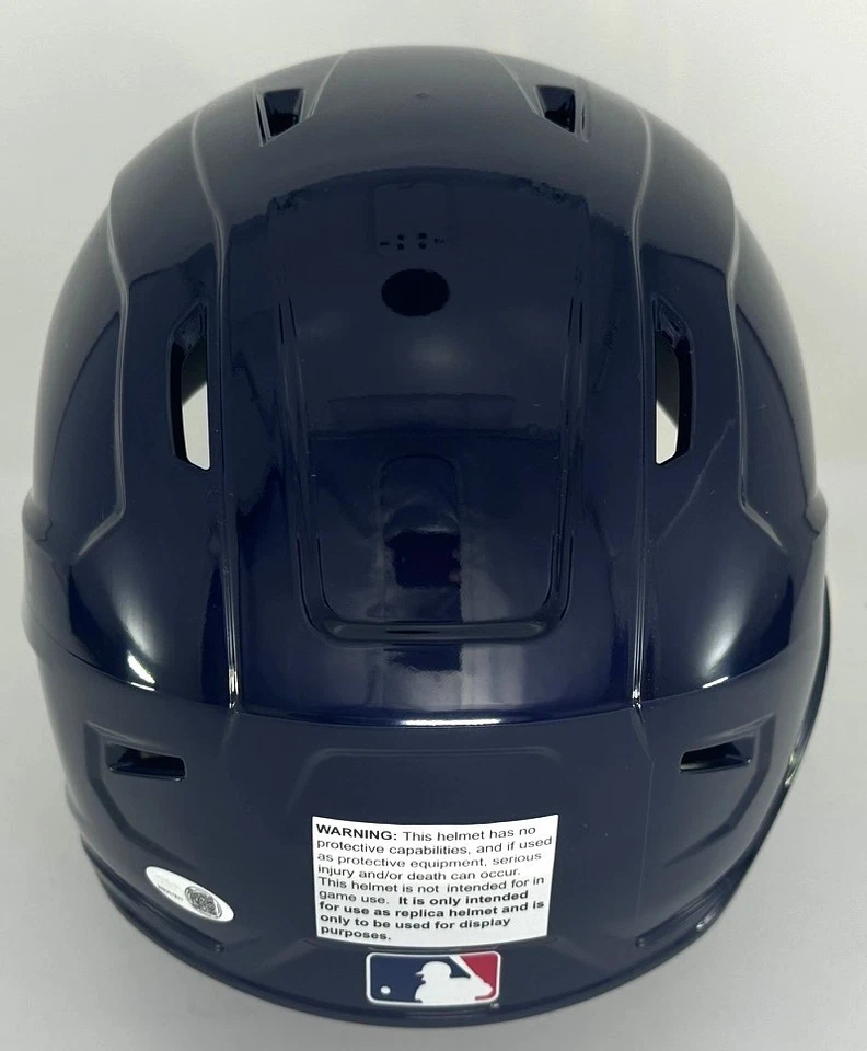 Brewers ANDREW VAUGHN Signed Full Size Milwaukee Rawlings BLUE Helmet AUTO - JSA - Image 3 of 4