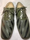 Mens Size 11 Green Oxford Dress Shoes Satin Tuxedo Formal Expressions By RC 8558 — photo 3