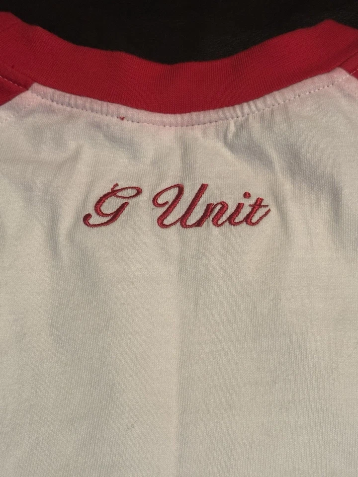 Camiseta roja y blanca G-unit peso pesado XXL Foto 3 de 4