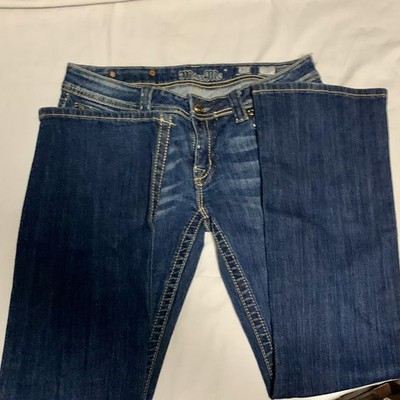 MISS ME Women s 30in Waist Y2K Era Bootcut Jeans With Fleur-de-lis Stud Pockets