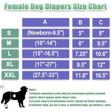 Strong Absorbent Dog Diapers Female Medium