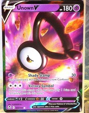 Unown V 065/195 - Silver Tempest - Near Mint NM Ultra Rare Pokemon Card