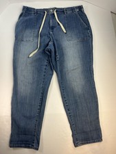 Judy Blue Clearwater Jogger Jeans Size 20W High Waist Stretch Drawstring