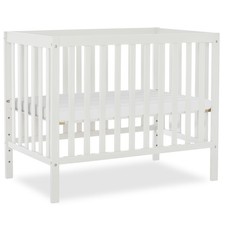 Mini Crib 4-in-1 Converts to Twin Bed GREENGUARD Gold Dream On Me Edgewood