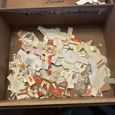 Vintage TAF and Washington series cigar bands airships, insects, da Vinci, more 