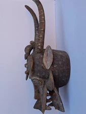 African Senufo Fire Spitter Mask African Sculpture, 1950's Jean-Pierre Hallet