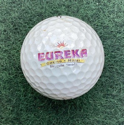 Eureka Casino Hotel (Mesquite Nevada) Logo Display Golf Ball Vintage