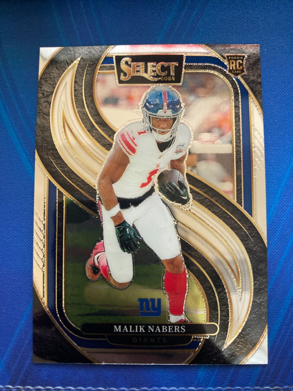 2024 Panini Select - Malik Nabers #116 Silver Prizm Rookie Premier Level