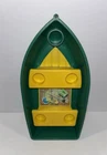 Vintage Fisher Price Little People #994 Green Fishing Boat Camper Topper