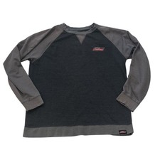 Vintage Men's Genuine Dickies XL Gray and Black Sweatshirt