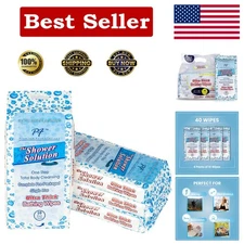 40 Pack Extra Thick Bathing Wipes - Perfect for Caregivers & Outdoor Activities
