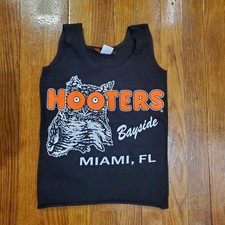 Hooters Shirt Womens XS Black Bayside Miami T...