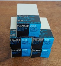 Polaroid Land B W 3000 Speed, Type 47 Film. Lot Of 5. EXPIRED 11/70
